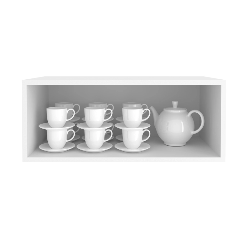 MUEBLE TECNOMOBILI CZ1006.0002 COCINA AEREO 2 PUERTAS BLANCO/GRIS MDP - 3
