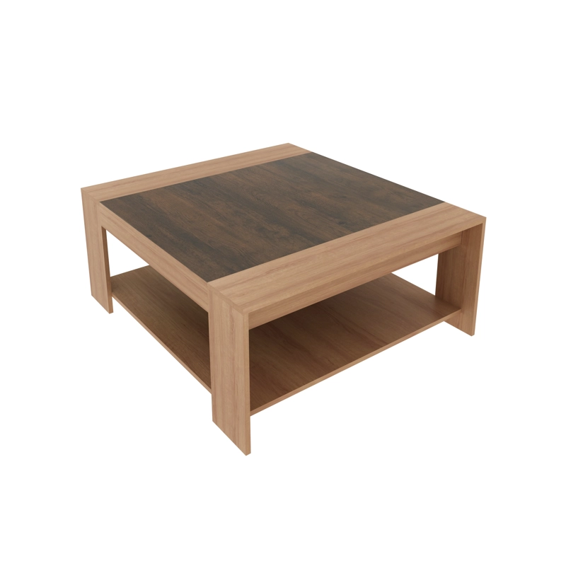 MESA CENTRO TECNOMOBILI MC2219.0008 RÚSTICO 42X100 X90 CM ALMENDRA - 3