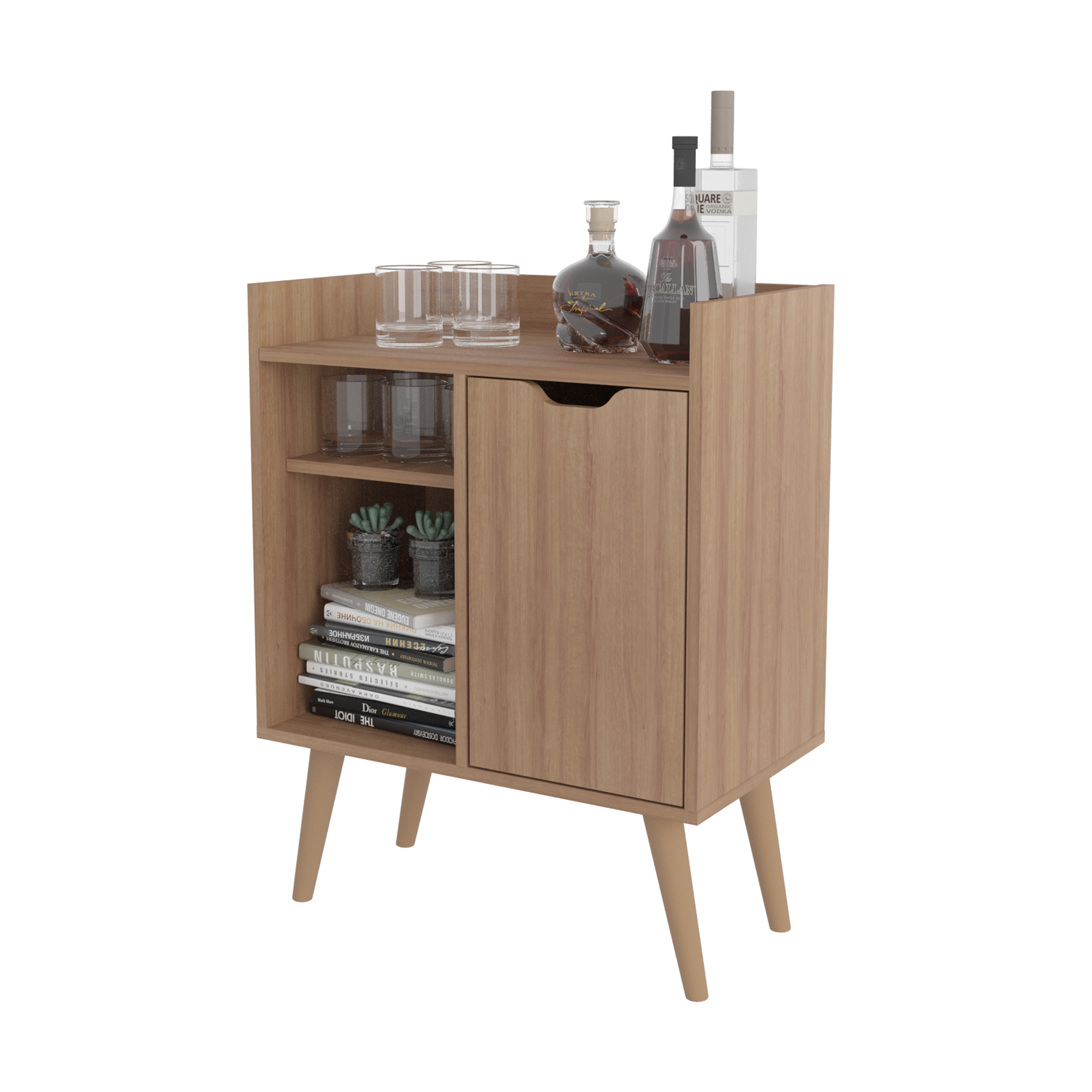 MESA ARRIMO/BAR/APARADOR/GABINETE ALMENDRA AP2310 78,5 X60,0 X34,8CM - 1