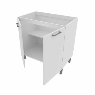 MUEBLE BASE PARA LAVAPLATO 2PTAS BL CZ1022 81X79,8X49,5CM S/LAVAPLATOS - 1