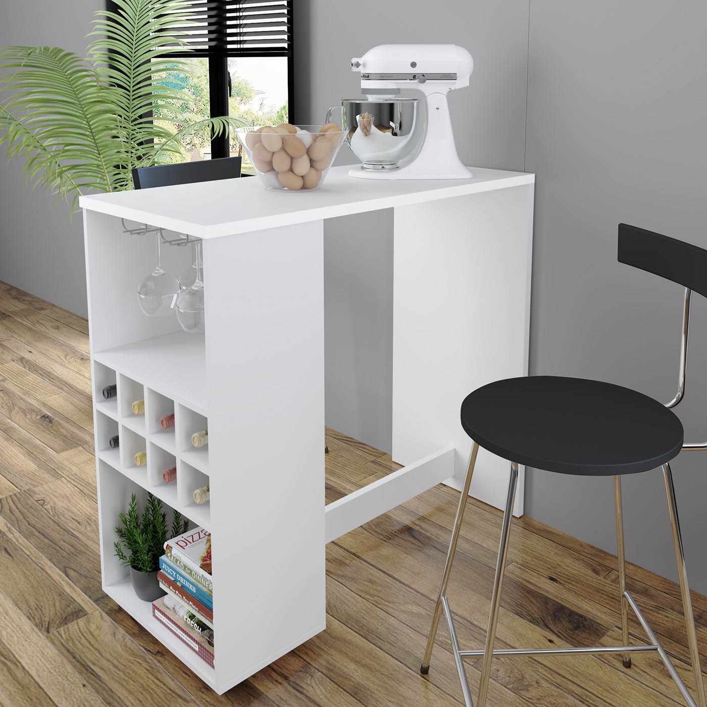 MESA TECNOMOBILI AD5003.0001 COCINA ISLA BLANCO MDP - 3