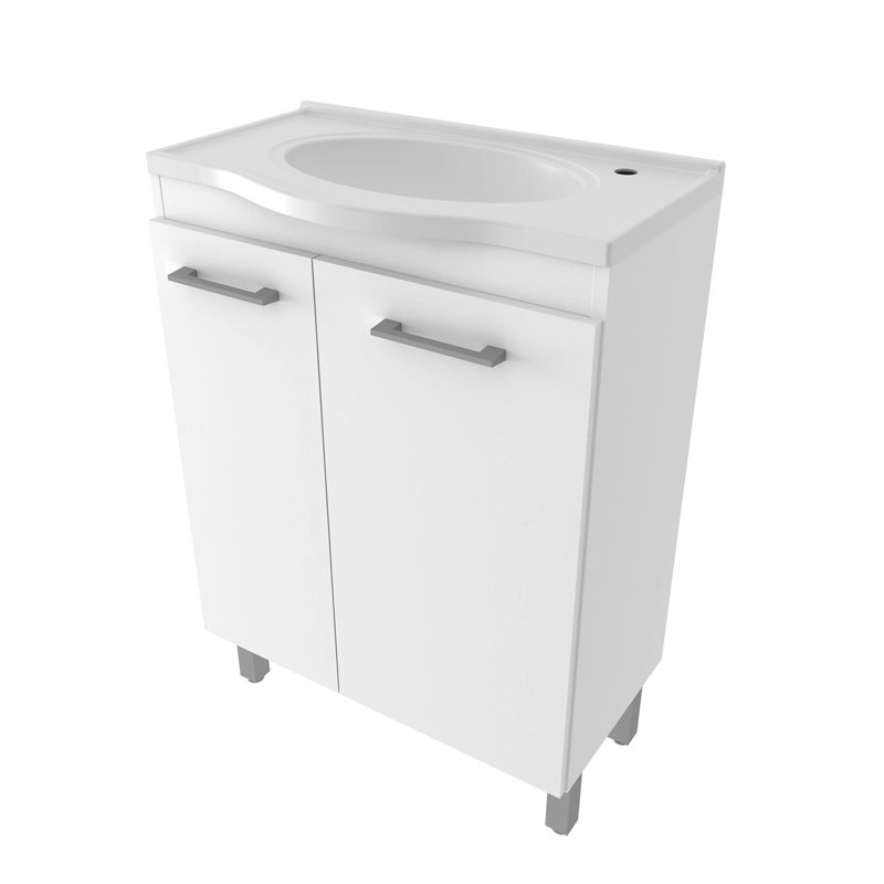 MUEBLE BAÑO 2 PUERTAS C/LAVAMANOS BLANCO BN3650.0001 - 1