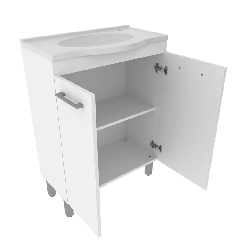 MUEBLE BAÑO 2 PUERTAS C/LAVAMANOS BLANCO BN3650.0001 - 2