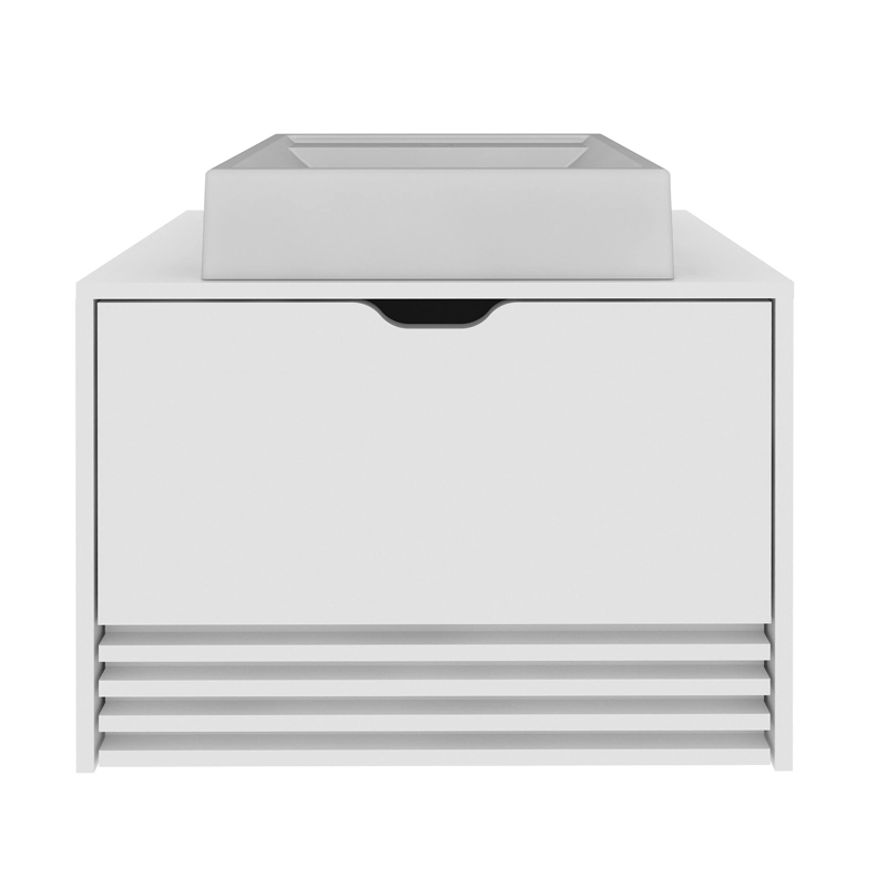 MUEBLE BAÑO AEREO 1 PUERTA 1 CAJÓN CON LAVAMANOS BLANCO BN3613.0100 - 2