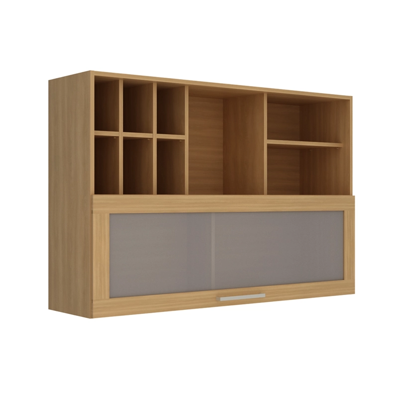 MUEBLE COCINA AEREO DE PARED ALMENDRA 1 PUERTA REVERSIBLE CON VIDRIO - 2