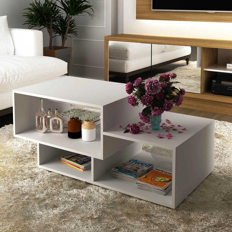 MESA DE CENTRO BLANCO 45,7X110X54 MC2228.0002 - 3