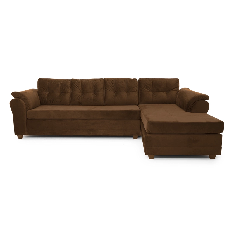 SOFÁ SECCIONAL MUEBLES MPR JOURNEY DERECHO 5 CUERPOS MADERA PINO FELPA - 2