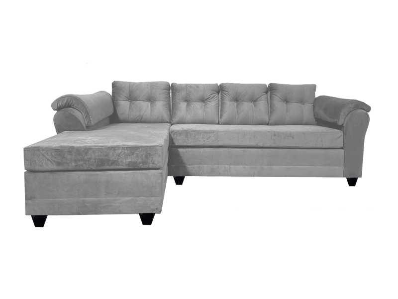SOFÁ SECCIONAL MUEBLES MPR JOURNEY IZQUIERDO 5 CUERPOS MADERA PINO FELPA - 1