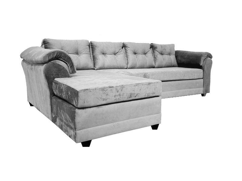 SOFÁ SECCIONAL MUEBLES MPR JOURNEY IZQUIERDO 5 CUERPOS MADERA PINO FELPA - 2