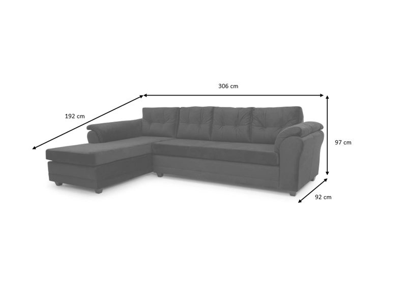 SOFÁ SECCIONAL MUEBLES MPR JOURNEY IZQUIERDO 5 CUERPOS MADERA PINO FELPA - 3