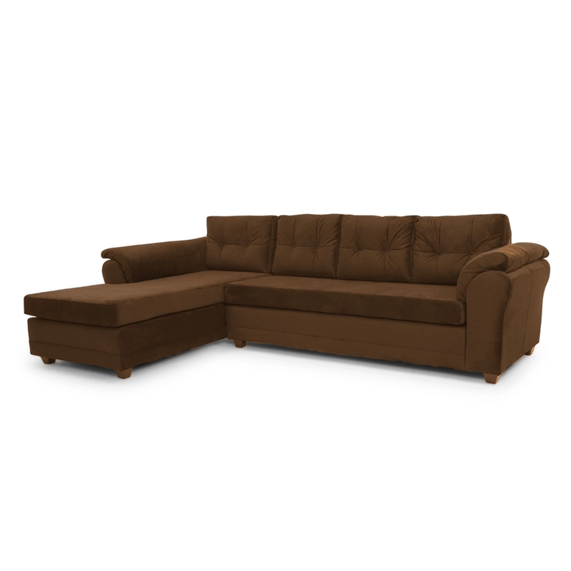 SOFÁ SECCIONAL MUEBLES MPR JOURNEY IZQUIERDO 5 CUERPOS MADERA PINO FELPA - 3