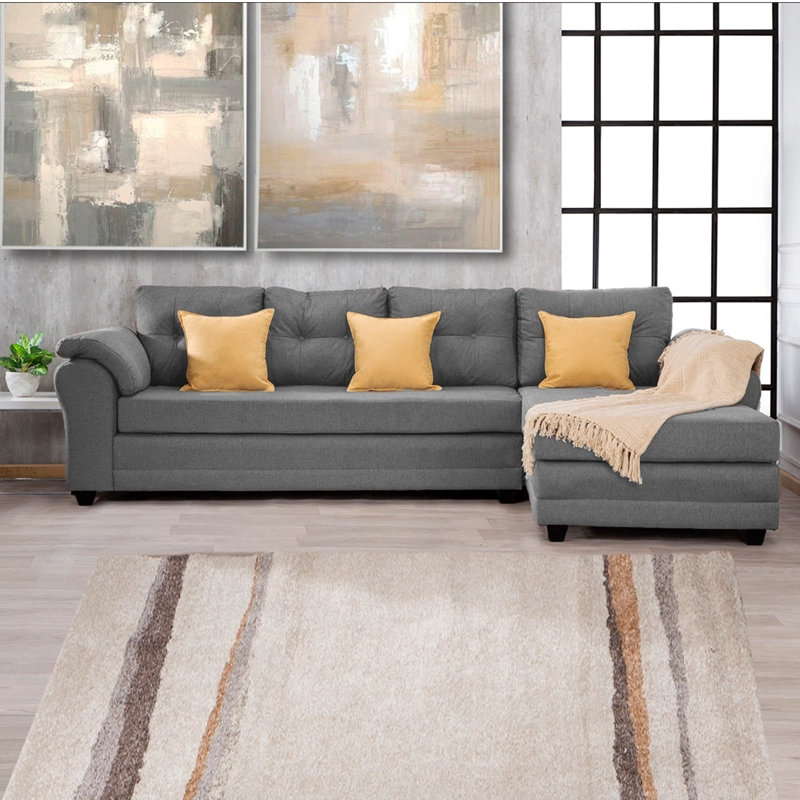 SOFA SECCIONAL MUEBLES MPR JOURNEY DERECHO 5 CUERPOS MADERA PINO TELA