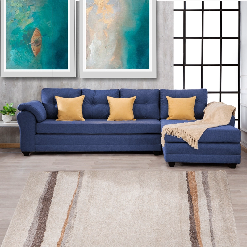 SOFÁ SECCIONAL MUEBLES MPR JOURNEY DERECHO 5 CUERPOS MADERA PINO TELA - 1