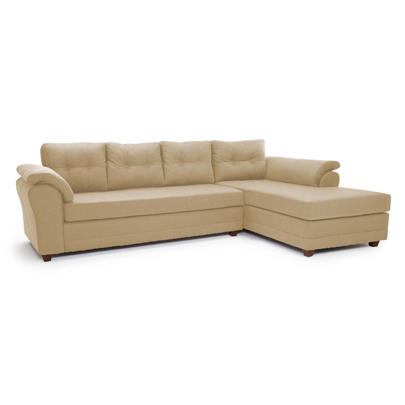 SOFÁ SECCIONAL MUEBLES MPR JOURNEY DERECHO 5 CUERPOS MADERA PINO TELA - 2