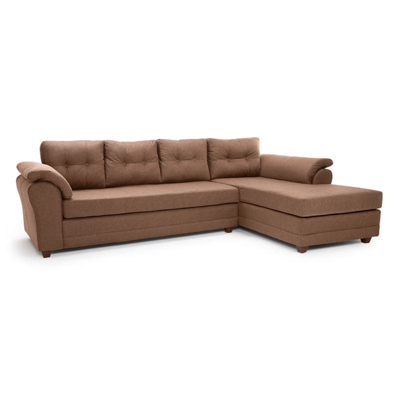 SOFÁ SECCIONAL MUEBLES MPR JOURNEY DERECHO 5 CUERPOS MADERA PINO TELA - 3