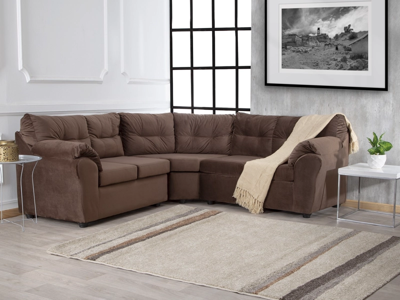 SOFA SECCIONAL MUEBLES MPR ALERCE LIBRE DISPOSICION 5 CUERPOS MADERA PINO FELPA