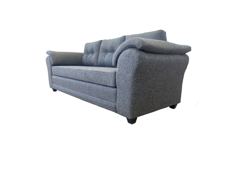 SOFÁ SECCIONAL MUEBLES MPR MERCURY LIBRE DISPOSICIÓN 4 CUERPOS LINO GRIS - 2