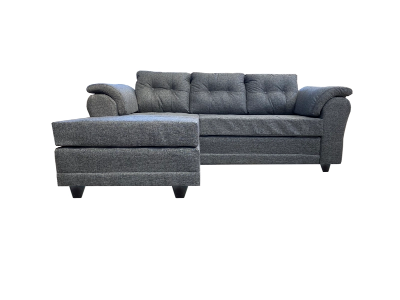 SOFÁ SECCIONAL MUEBLES MPR QUEEN LIBRE DISPOSICIÓN 4 CUERPOS GRIS - 3
