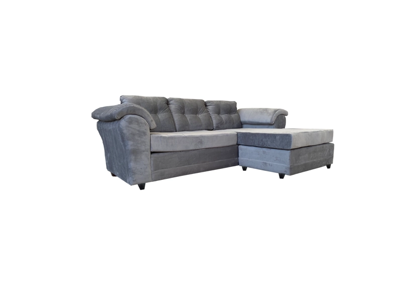 SOFÁ SECCIONAL MUEBLES MPR QUEEN LIBRE DISPOSICIÓN 4 CUERPOS FELPA CAFÉ - 3
