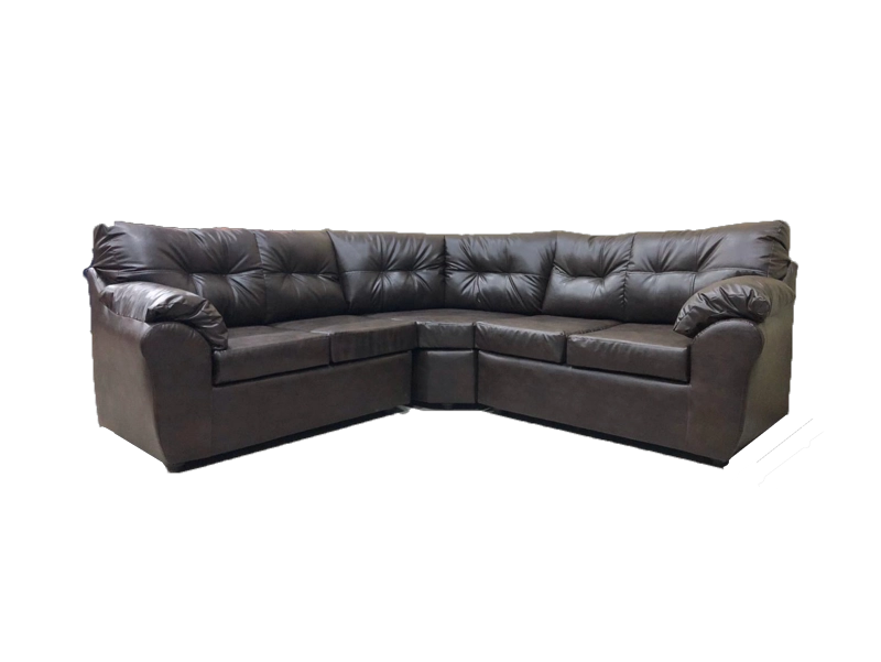 SOFÁ SECCIONAL MUEBLES MPR ALERCE LIBRE DISPOSICIÓN 5 CUERPOS NEGRO PU - 1