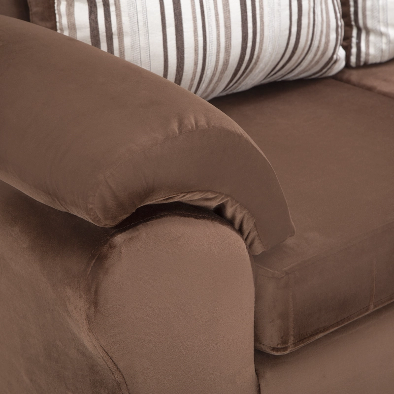 SOFÁ SECCIONAL MUEBLES MPR CATTALEYA DERECHO 5 CUERPOS MADERA PINO FELPA - 4