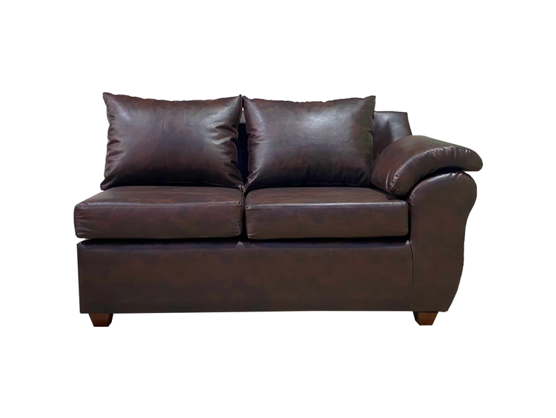 SOFÁ SECCIONAL MUEBLES MPR CATTALEYA 5 CUERPOS NEGRO PU - 4
