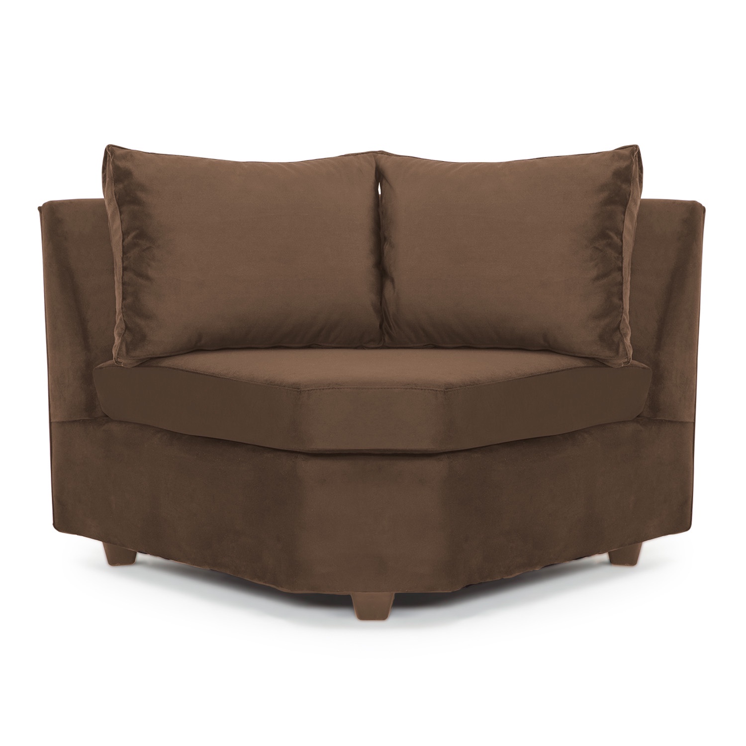 SOFÁ SECC. MUEBLES MPR CALAFATE 5 CUERPOS FELPA NEGRO - 4