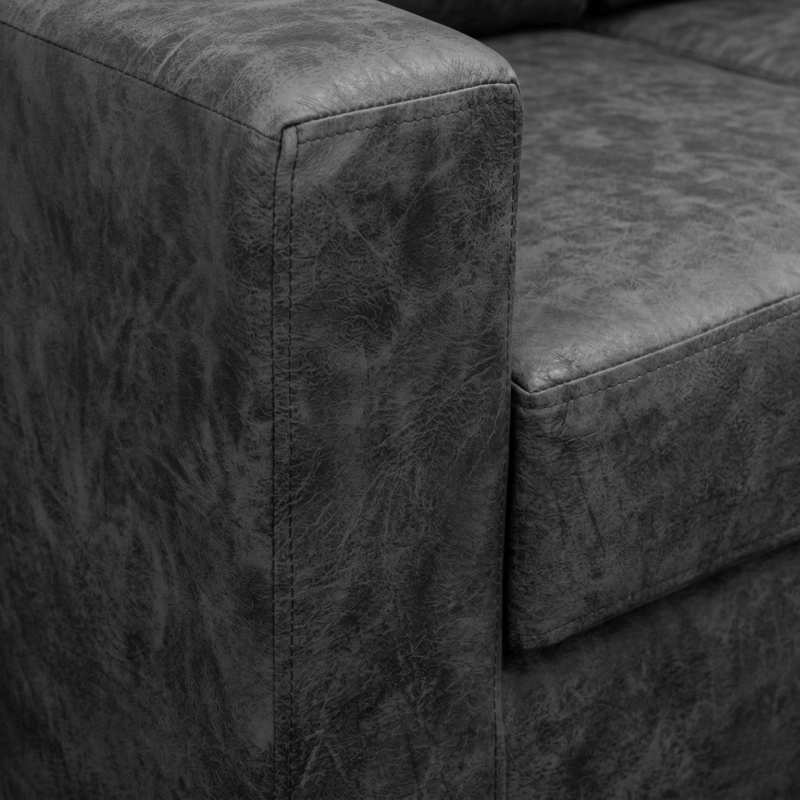 SOFÁ MUEBLES MPR MAVERICK 3 CUERPOS CAFÉ - 4