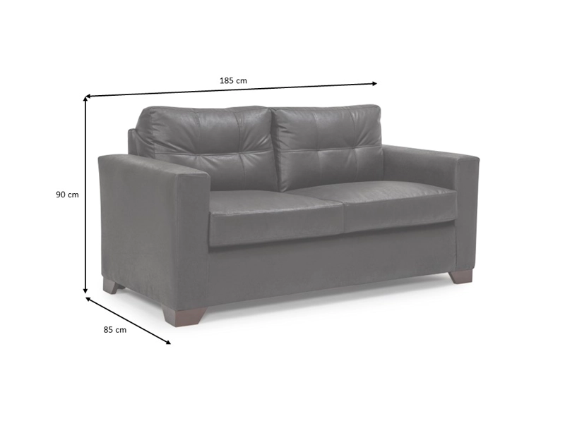 SOFÁ MUEBLES MPR MAVERICK 3 CUERPOS CAFÉ - 6