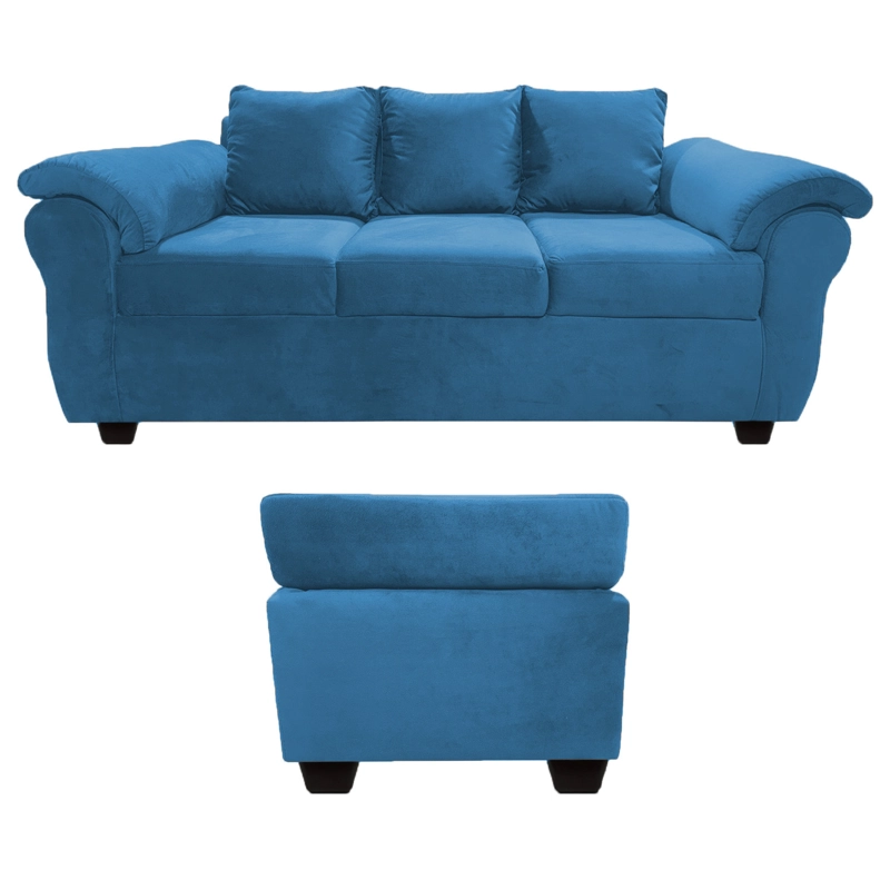 SOFA EZEIZA + POUF FELPA - 3