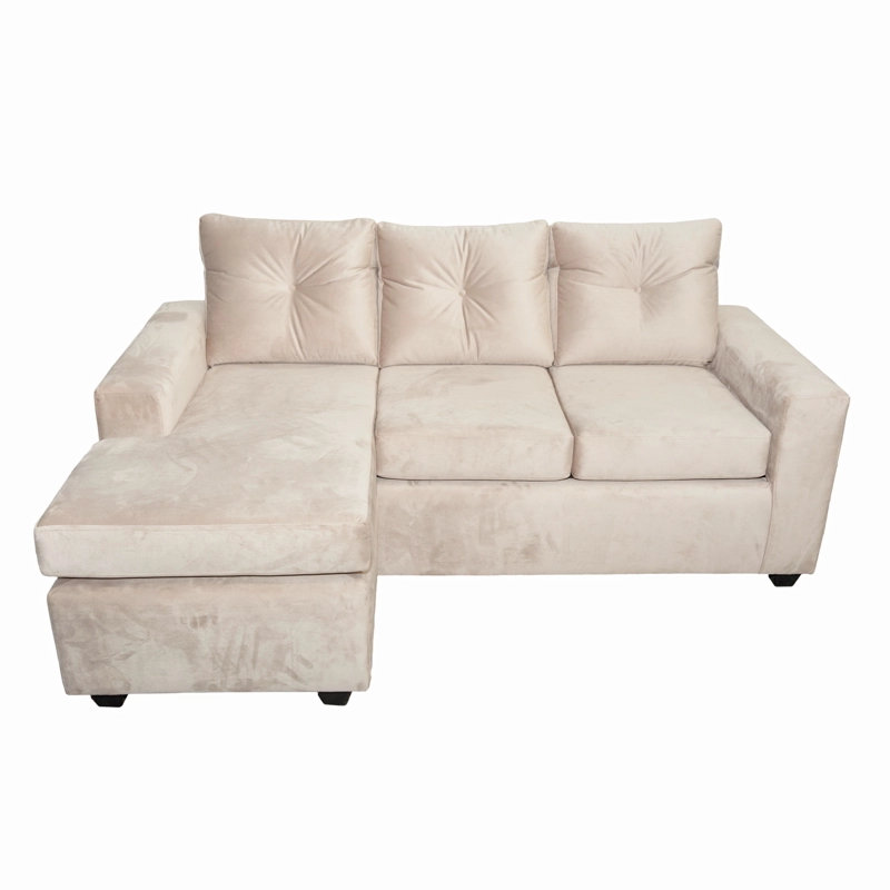 SOFÁ MUEBLES MPR AZALEA 3 CUERPOS FELPA SECCIONAL CALIPSO - 2