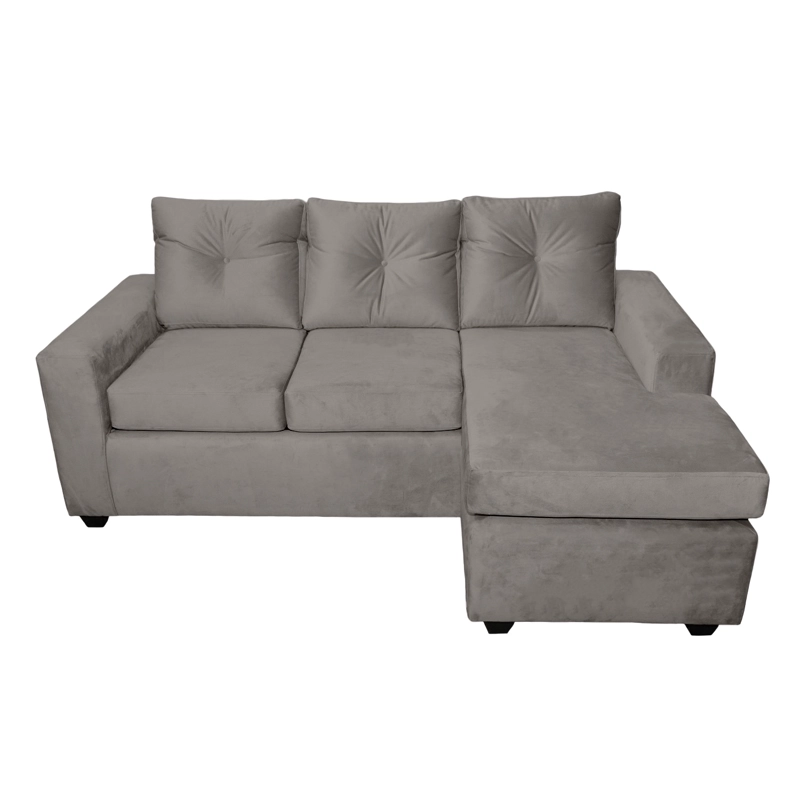 SOFÁ MUEBLES MPR AZALEA 3 CUERPOS FELPA SECCIONAL CALIPSO - 3