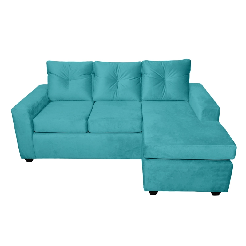 SOFÁ MUEBLES MPR AZALEA 3 CUERPOS FELPA SECCIONAL CALIPSO - 3