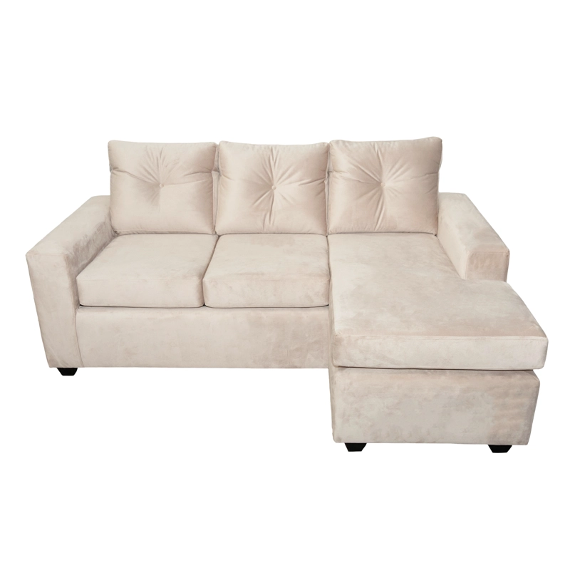SOFÁ MUEBLES MPR AZALEA 3 CUERPOS FELPA SECCIONAL CALIPSO - 3