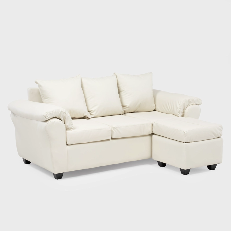 SOFA EZEIZA + 1 POUF PU - 3