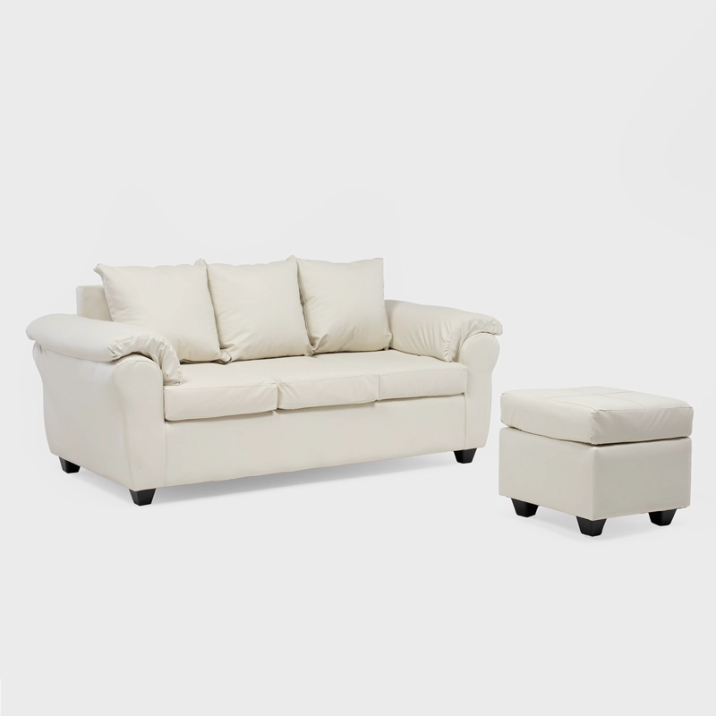 SOFA EZEIZA + 1 POUF PU - 4
