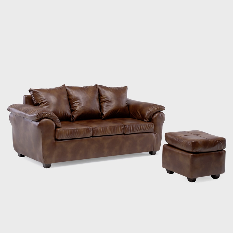 SOFA EZEIZA + 1 POUF PU - 4