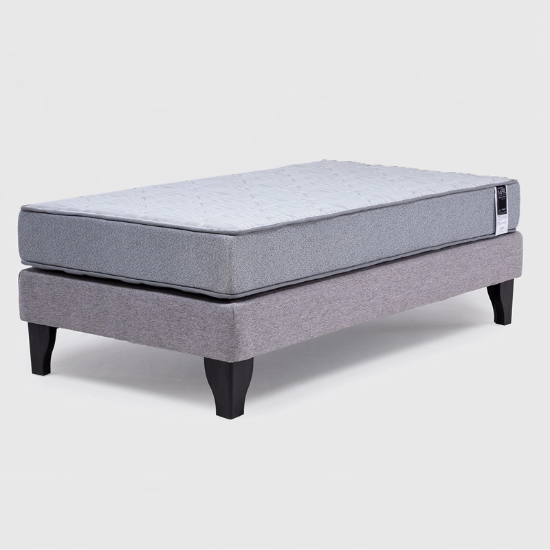 CAMA EUROPEA 1.5 PLAZAS CANNON FEEL BD GRIS - 1