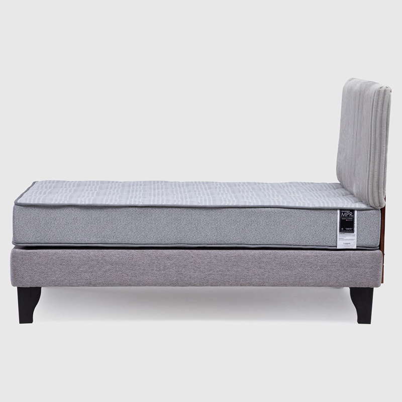 CAMA EUROPEA 1.5 PLAZAS CANNON FEEL BD + RESPALDO REST GRIS - 3