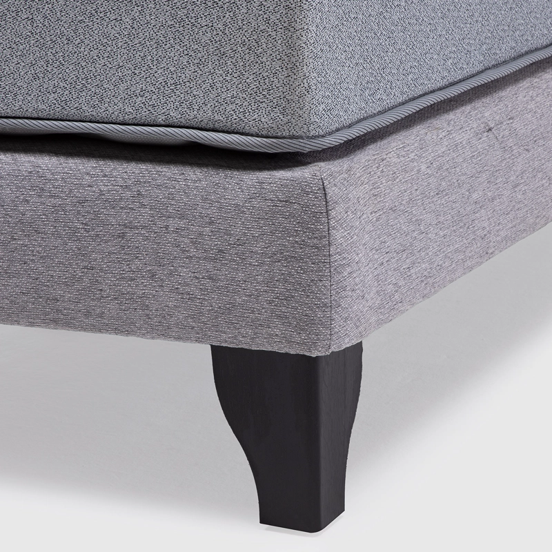 CAMA EUROPEA 1.5 PLAZAS CANNON FEEL BD + RESPALDO REST GRIS - 5