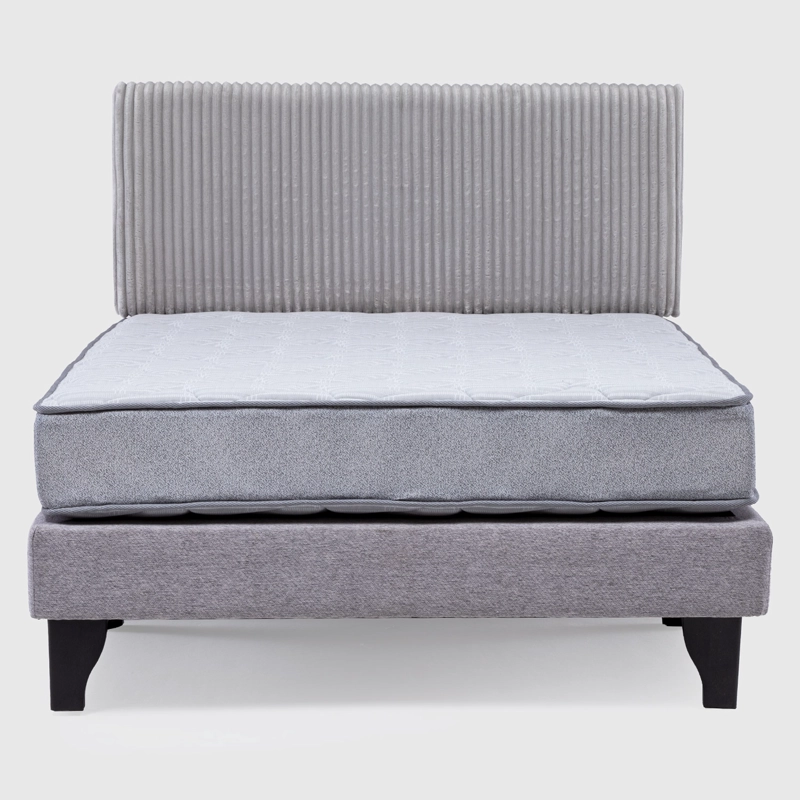 CAMA EUROPEA 2 PLAZAS CANNON FEEL BD + RESPALDO REST GRIS - 2