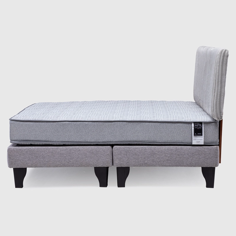 CAMA EUROPEA 2 PLAZAS CANNON FEEL BD + RESPALDO REST GRIS - 3