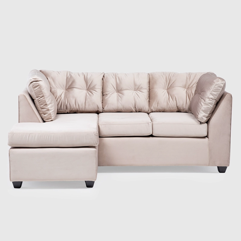 SECCIONAL BONSAI FELPA BEIGE - 2