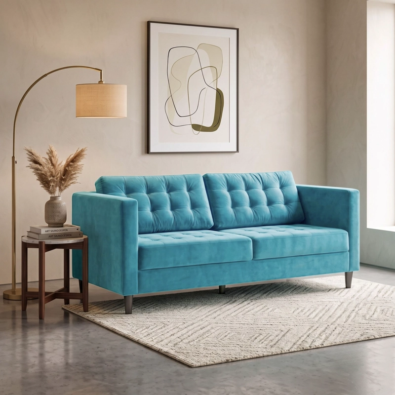SOFA 3 CUERPOS SIENA FELPA - 1