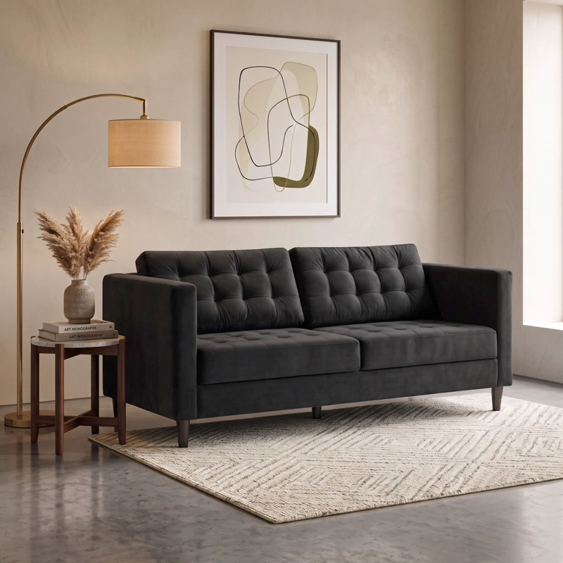 SOFA 3 CUERPOS SIENA FELPA - 1
