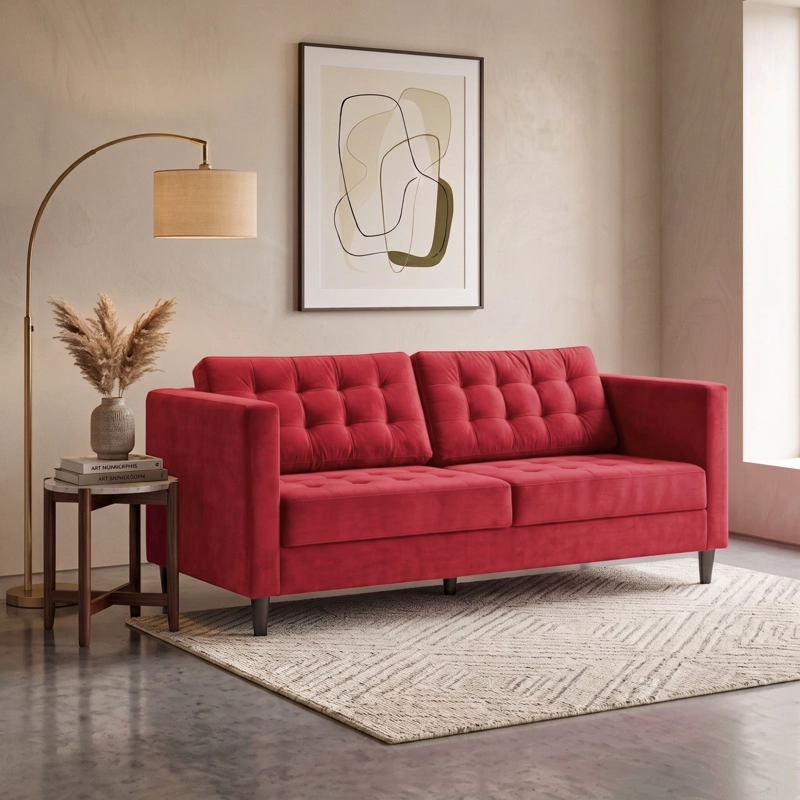 SOFA 3 CUERPOS SIENA FELPA - 1