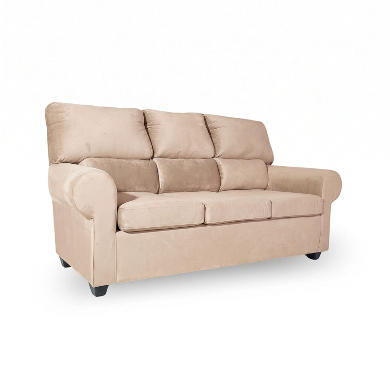SOFA 3 CUERPOS BOSTON FELPA + 2 POUF - 4