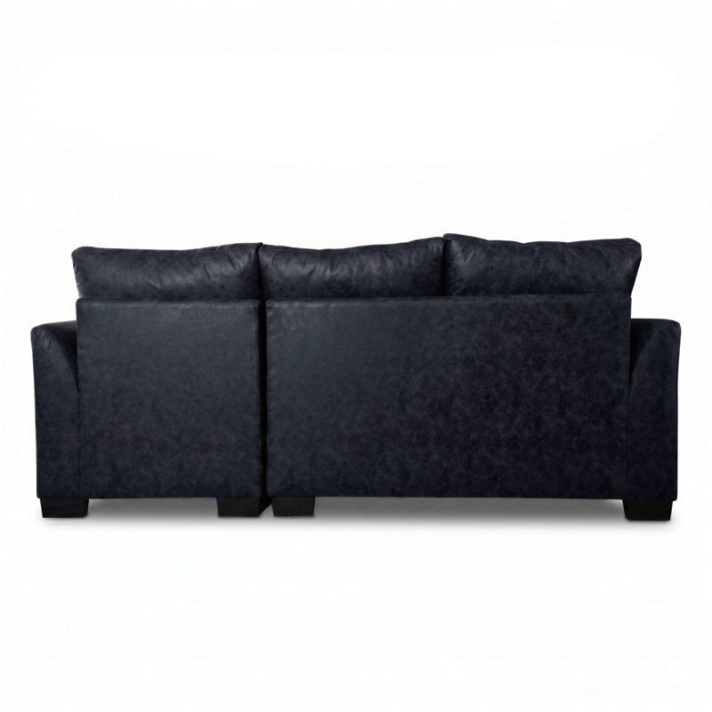 SILLON SECCIONAL DENVER EN L TELA ASPECTO CUERO - DERECHO - 6