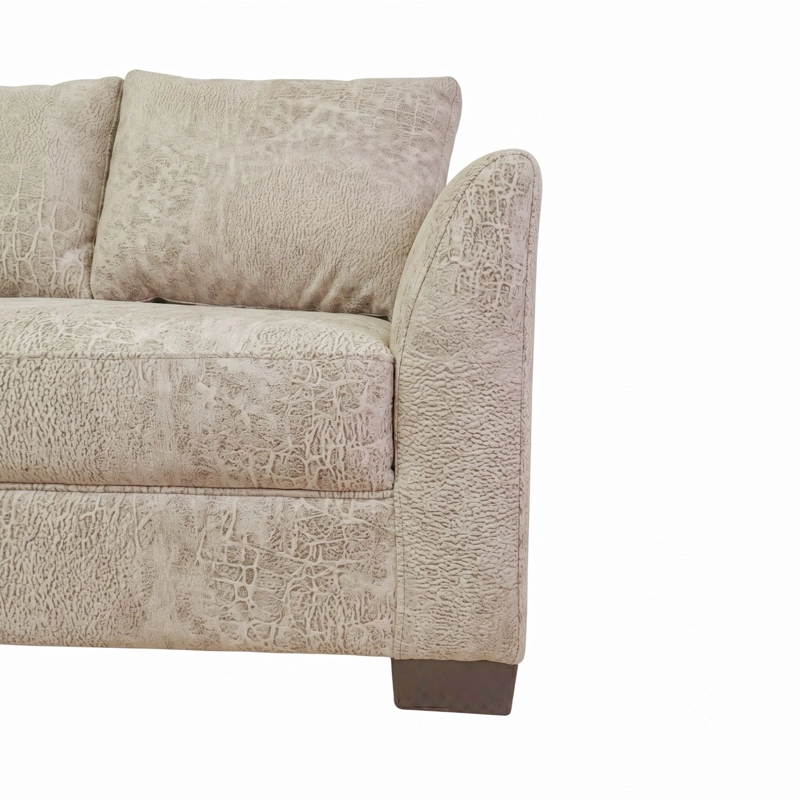 SILLON SECCIONAL DENVER EN L TELA ASPECTO CUERO - IZQUIERDO - 7