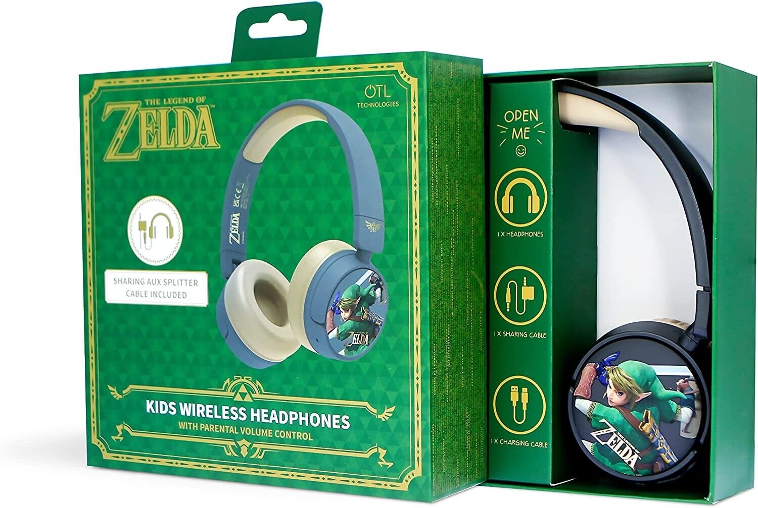 AUDÍFONOS OTL TECHNOLOGIES AUDIFONOS THE LEGEND OF ZELDA OTL KIDS WIRELESS - 2